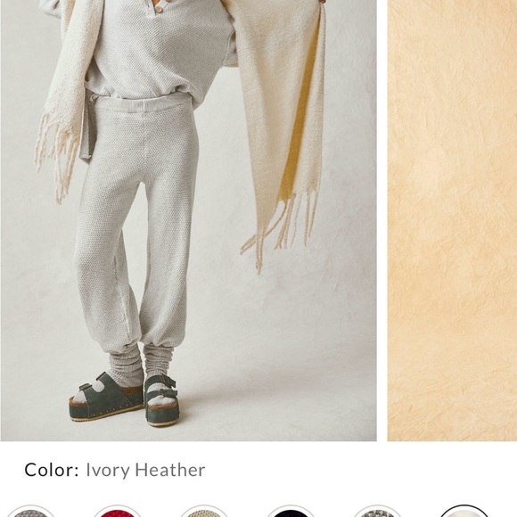 Free People Haylee sweater set in ivory Heather - Picture 1 of 3